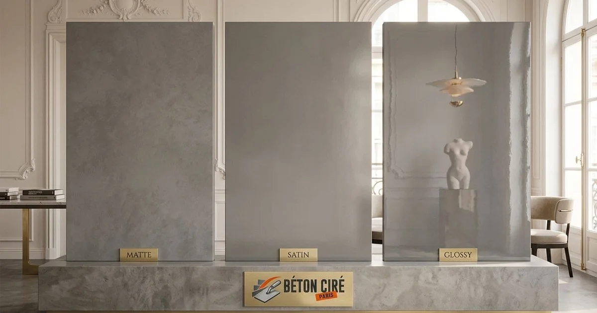 Quelle Finition Choisir pour Son Béton Ciré ? Mat, Satiné ou Brillant