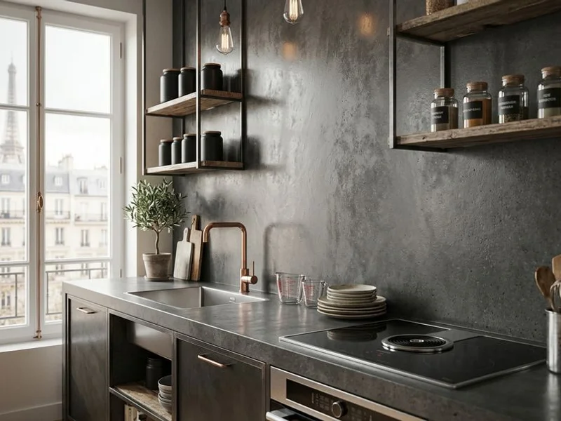 Béton Ciré Cuisine réalisation 3