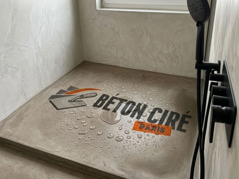 Béton Ciré Douche Italienne réalisation 3