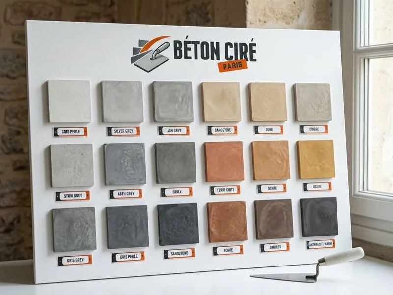 Couleurs de Béton Ciré réalisation 1