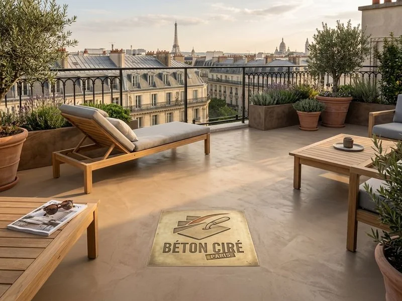 Béton Ciré Terrasse & Extérieur réalisation 1