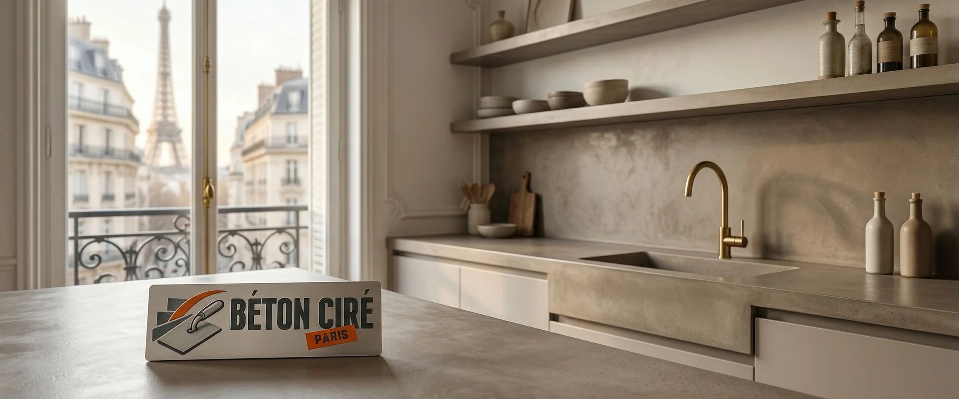 Béton Ciré Plan de Travail