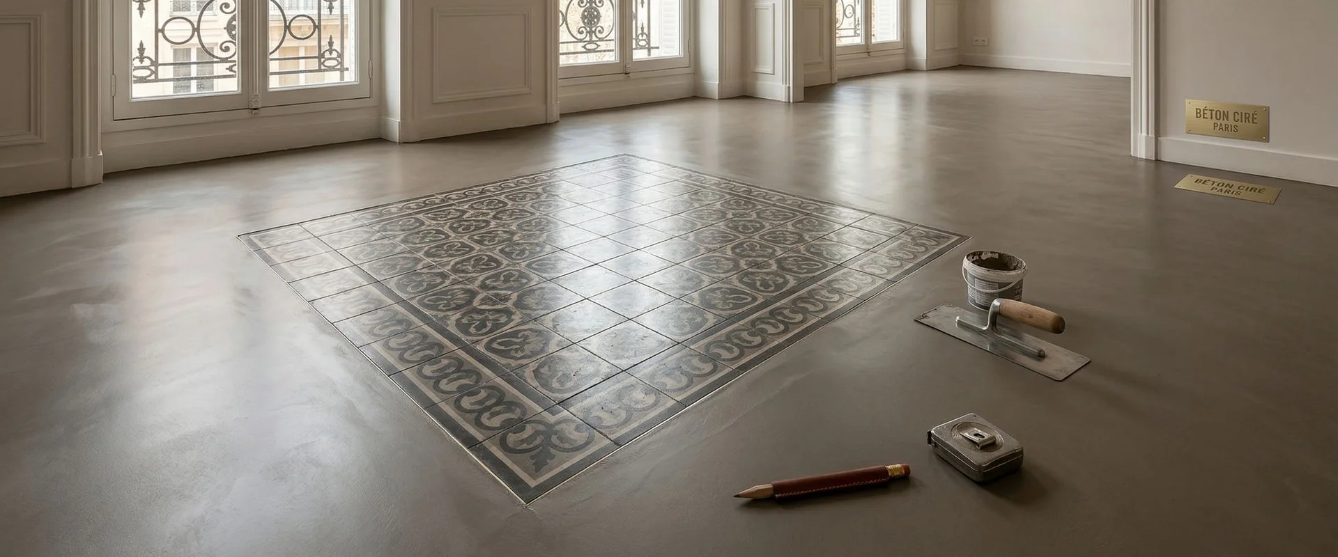 Béton Ciré sur Carrelage